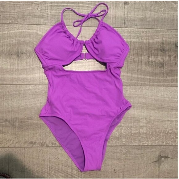 NWT Xhilaration Purple One Piece Swimsuit XL - Picture 1 of 12